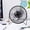 Black, variant on Ohmyroo 7.7 Inch Bladeless Desktop Fan USB Rechargeable Quiet Circulation Fan for Home Office Apartment