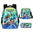 thumbnail image 2 of Conjunto de mochilas escolares con estampado de Beyblade Burst para niños y adolescentes, Juego de 3 unids/set con estampado de dibujos animados, mochilas escolares para niños QYM unisex, 2 of 2