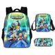 thumbnail image 2 of Conjunto de mochilas escolares con estampado de Beyblade Burst para niños y adolescentes, Juego de 3 unids/set con estampado de dibujos animados, mochilas escolares para niños QYM unisex, 2 of 2