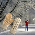 thumbnail image 4 of ERK 1Pcs Winter Mittens For Warm Fleece Knit Thick For Cold Weather, 4 of 5