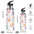 thumbnail image 2 of Yayeee 20oz Insulated Water Bottle Double Wall Stainless Steel with Flip Straw Lid, Pastel Easter Pattern, 2 of 7