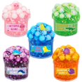 thumbnail image 1 of HLONK 5 Pack 70ml Ocean Slime Crystal Mud Glue Color Mud Clay Sand  Toy, 1 of 14