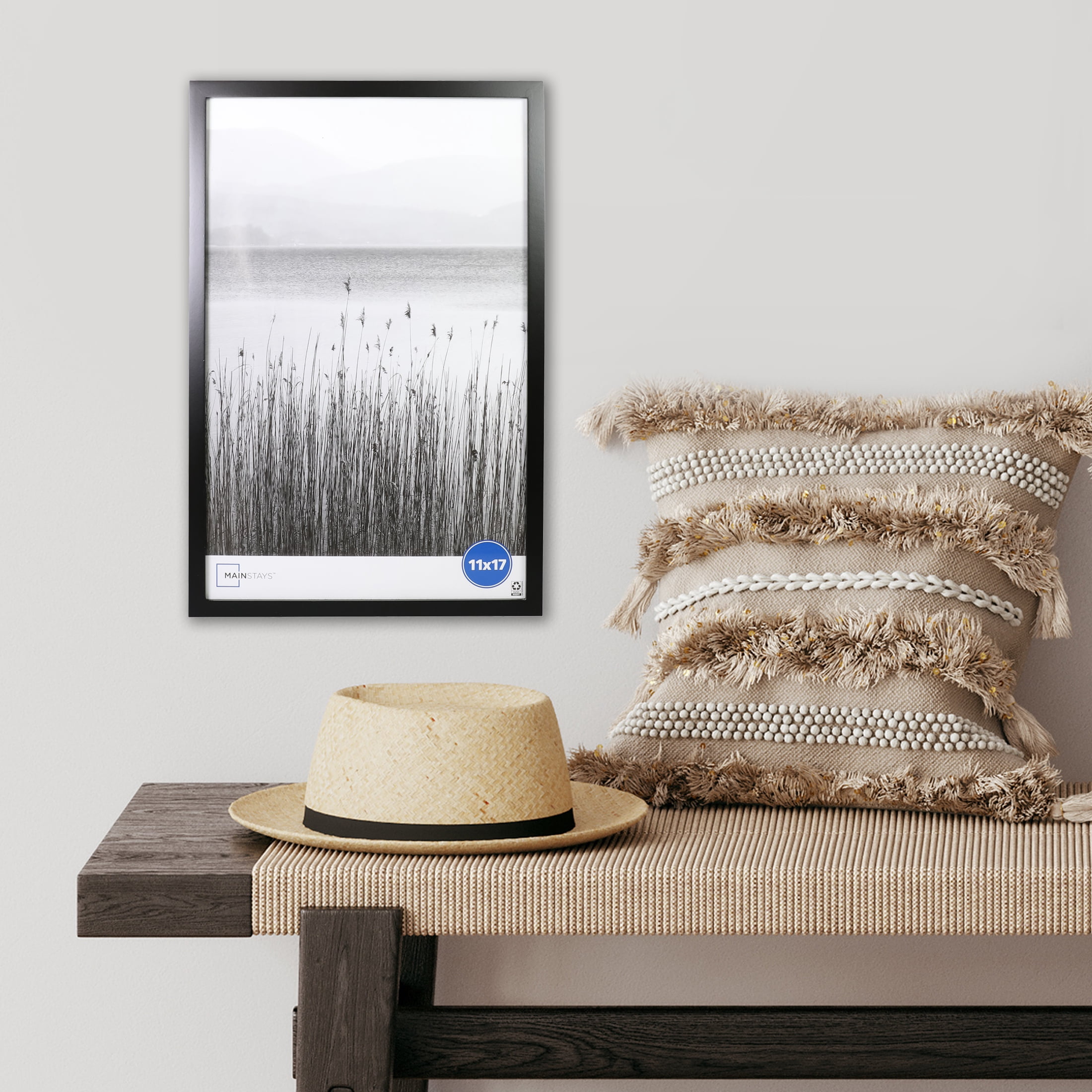 Mainstays 11x17 inch Black 0.5" Gallery Wall Picture Frame - 2 PC Set