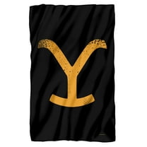Yellowstone Blanket, 36"x58" Yellowstone Y Branding Logo Fleece Blanket