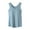 Blue, variant on Women's Built-in Bra Tank Top, Sleeveless Modal Pajama Top No Bra Required, Comfort Soft Sleep Shirt for Lounging & Sleeping Gray L