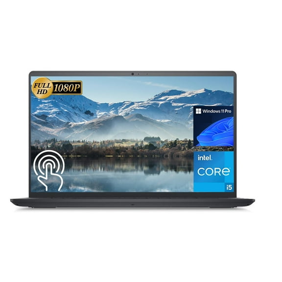 Dell 2024 Newest Inspiron 15 Business Laptop, 15.6" FHD Touch Display, Intel i5-1235U, 16GB RAM, 512GB SSD, Intel UHD Graphics, HD Webcam, WiFi, Bluetooth, Windows 11 Pro
