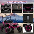 thumbnail image 6 of M optimized 24V Ride On UTV with Sun Shade, 2 Seater Electric Truck, 4WD Electric Car Toy with Remote Control, LED Lights, 4 Shock Absorbersm, One Click Start, Music Player, 6 of 7
