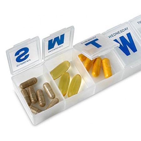 MEDca Weekly Pill Organizer, 7-Day Pill Planner Extra Large