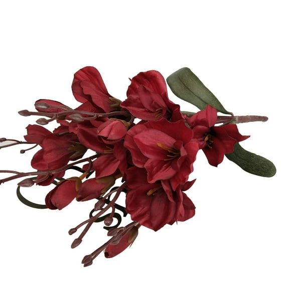 Artificial Magnolia Flower Real Looking Faux Phalaenopsis Flowers with Stem Plastic Plants for Home Vaes Centerpiece Table Arrangement Bridal Bouquet Office Kitchen Indoor Outdoor Wedding Decor