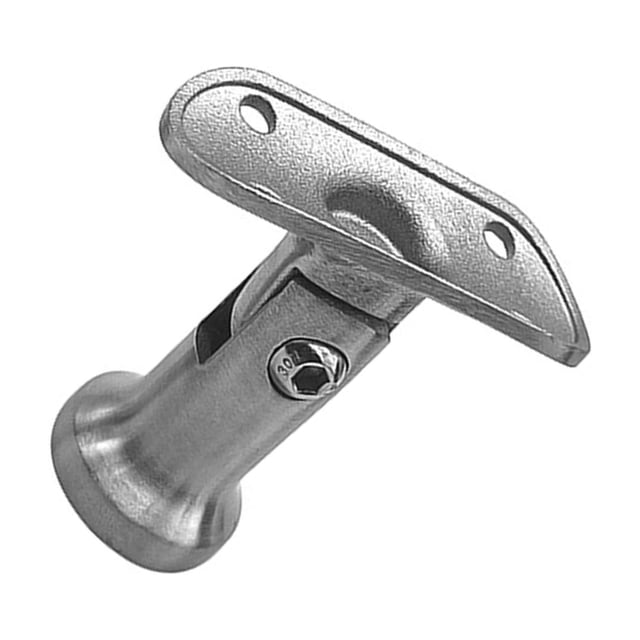 Guardoinrt Stainless Steel Stairs Handrail Bracket Stainless Steel Handrail Post Support Strong Durable Construction Saddle shaped 30X60mm