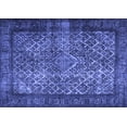 thumbnail image 1 of Ahgly Company Machine Washable Indoor Rectangle Persian Blue Traditional Area Rugs, 3' x 5', 1 of 4