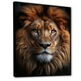 thumbnail image 2 of Designart "Lion Portrait Animal II" Animals Floater Framed Wall Art Print, 2 of 7