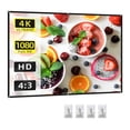 thumbnail image 1 of Amdohai 60 Inch Projector Screen 4:3 HD 4K Foldable Portable Double Sided Projection Anti-Crease Movie, 1 of 8