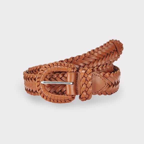 LASCANA Women's Braided Leather Belt