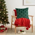 thumbnail image 3 of GIRACOA 4Pcs Christmas Tree Plush Pillow Covers (18x18 Inch) - Soft Fluffy Holiday Decor for Sofa, Bedroom, Living Room, 3 of 7