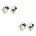 thumbnail image 3 of Injueey Ramillete de flores artificiales Decoración romántica para dama de honor Muñeca y Pecho 2Conjunto, 3 of 6