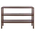 thumbnail image 2 of Safavieh Omara Modern 2 Shelf Wood Console Table, Walnut, 2 of 4