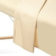 thumbnail image 4 of Saloniture 3-Piece Flannel Massage Table Sheet Set - Soft Cotton Facial Bed Cover - Includes Flat and Fitted Sheets with Face Cradle Cover - Natural, 4 of 7