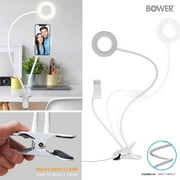 Bower 24-inch Flexible LED Ring Light Desk Clip