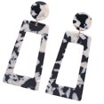 thumbnail image 1 of sweethay 1 par de pendientes cuadrados con estampado de leopardo, joyería redonda Universal de moda, recuerdos de fiesta, accesorios de moda, Type10 NO10, 1 of 6