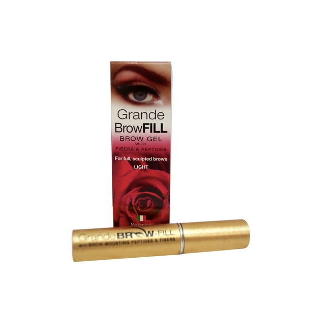 Grande Cosmetics Grande Naturals Grande Browfill Tinted Brow Gel Light 0 14 Oz Eyebrow Gel Walmart Com Walmart Com