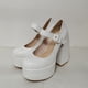 thumbnail image 4 of Sentido de las mujeres del banquete personal Hebilla Boca baja Grueso Tacón alto Grueso con zapatos individuales Wmkox8yii hfjk3869, 4 of 9