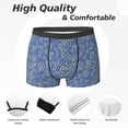thumbnail image 2 of Men's Boxer Briefs, blue math number Soft Comfy Mens Underwear Boxer Briefs Breathable With Widen Waist, 2 of 7