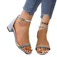 thumbnail image 5 of VEKDONE Beach Sandals for Women Women's Fashion Casual Versatile Rhinestone Buckle Spring And Summer New Open Toe Sandals, 5 of 5