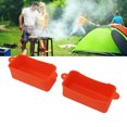 thumbnail image 4 of Silicone Grease Cup Liners, 2Pcs Reusable Drip Pan Liner Leakproof Healthy  For Home Kitchen, 4 of 7