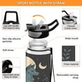 thumbnail image 4 of Qxltty The Moon Fox Water Bottle 32 oz with Straw BPA Free Reusable Fitness Sport Bottle Perfect for Travel School Outdoors and Gym, 4 of 7