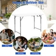 thumbnail image 6 of Costway Folding Table Portable Bi-fold Picnic Dining Table w/ 3-Level Height Adjustment, 6 of 11
