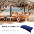 thumbnail image 3 of Ergonomic Plastic Pillow Navy 1Pcs 15.7x7.9x4.3in For Beach Chair Use, 3 of 8