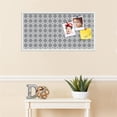 thumbnail image 3 of PinPix ArtToFrames 34x16 Custom Cork Bulletin Board    Poster Board Has a Fabric Style Canvas Finish, Framed in Satin White Frame (PinPix-231), 3 of 5
