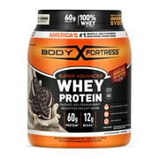 Body Fortress Super Advanced 100% Premium Whey Protein Powder, Cookies N Crme, 1.78lbs (Packaging May Vary)