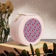 thumbnail image 6 of Qekee Strawberries for Travel Jewelry Box for Women And Girls,Jewelry Organizers and Storage, PVC Leather, Jewelry Organizer Case for Earring Necklace-Pink, 6 of 7