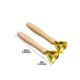 thumbnail image 2 of 2pcs Wooden Handle Copper Plated Bell Classical Orff Musical Instrument Performance Supporting Vocal Percussion Instruments, 2 of 5