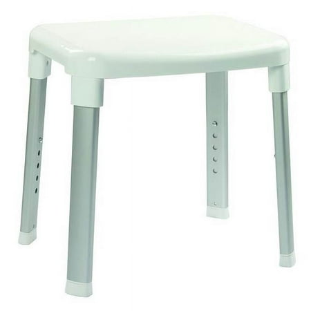Large Adjustable Shower Seat in White