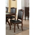 thumbnail image 2 of Newboti Furniture Traditional Formal Set of 2 Chairs Dark Brown Espresso Dining Seatings Cushion Chair 29965, 2 of 8