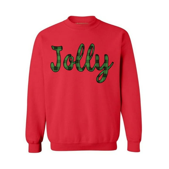 Awkward Styles Christmas Sweater Christmas Sweater Jolly Plaid Christmas Sweatshirt