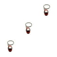 thumbnail image 1 of QualitChoice Key Rings Decoration Exquisite Purse Pendent Clasp Decor Sweet Gift Rustproof Plated Surface No Burrs -shaped Ring Red 3Set, 1 of 6