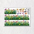 thumbnail image 1 of Pegatinas de pared BLESIY con diseño de mariposas y flores decoración de pared papel tapiz de PVC para baño oficina, 1 of 8