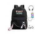 thumbnail image 1 of Mochila Kpop Stray Kids para mujer, morral escolar para adolescentes, Mochila para ordenador portátil con carga Usb, Mochila informal de viaje Fivean unisex, 1 of 2