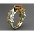 thumbnail image 4 of K-KED Pretty Women 925 Silver,Gold Plated Cubic Zirconia Rings Party Delicate Jewelry Size 6-10-#1-7, 4 of 5