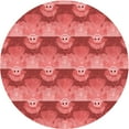 thumbnail image 1 of Ahgly Company Indoor Round Patterned Ferrari Red Area Rugs, 8' Round, 1 of 6