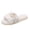 White, variant on Iyufng Women's Winter Fluffy Fuzzy Open Toe Slippers Pearl Decor Soft Warm Plush Indoor House Slide Sandals