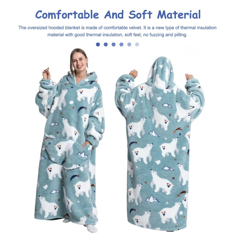 Bear hooded 2025 blanket for adults