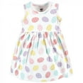 thumbnail image 4 of Hudson Baby Infant and Toddler Girl Cotton Dress and Cardigan Set, Easter Eggs, 3 Toddler, 4 of 5