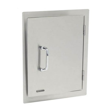 Bull 18-Inch Right Hinged Stainless Steel Single Access Door - Vertical - 89975