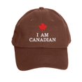 thumbnail image 1 of MIASHUI Canada Baseball Cap Adjustable Canada Day Hat for Men Women,Coffee,One Size, 1 of 2