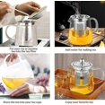 thumbnail image 5 of Glass Teapot With Stainless Steel Infuser,heat Resistant Glass Teapot With Removable Infuser, Borosilicate Clear Glass Tea Pots For Loose Leaf Tea And, 5 of 5